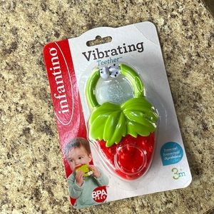 Strawberry infant teether